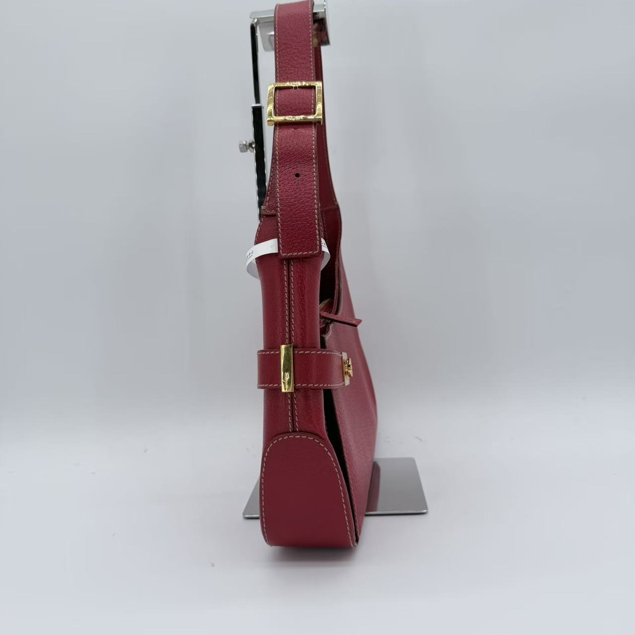 red leather Gancini shoulder bag