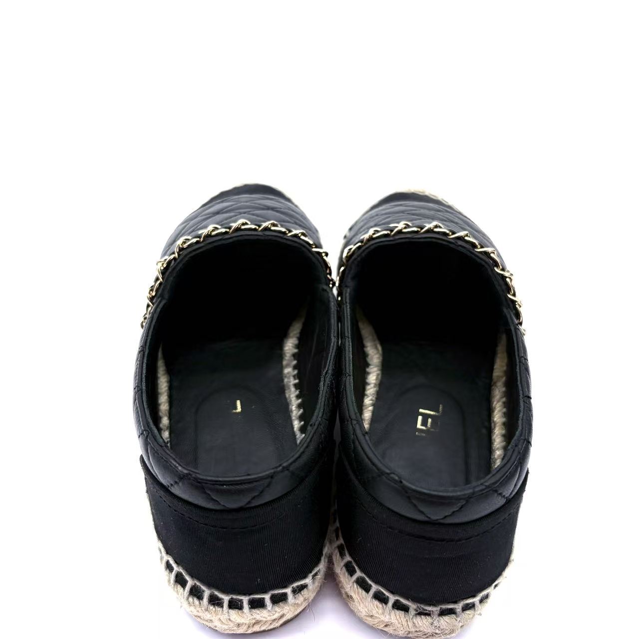 Leather espadrilles Black
