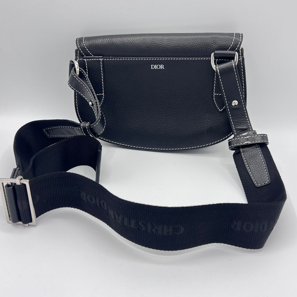 Leather Saddle Messenger Bag