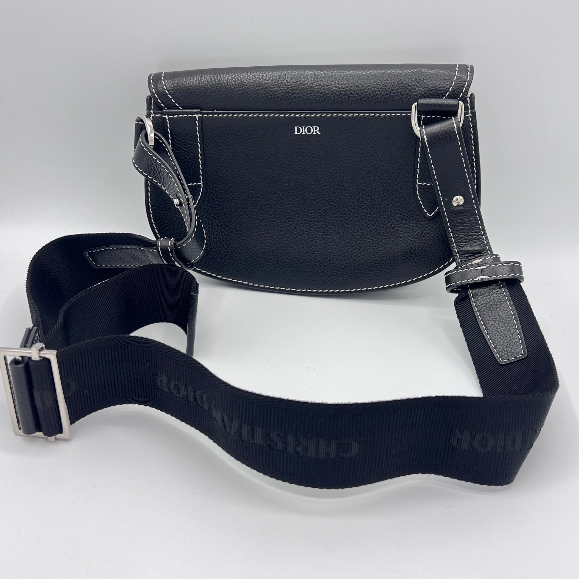 Leather Saddle Messenger Bag