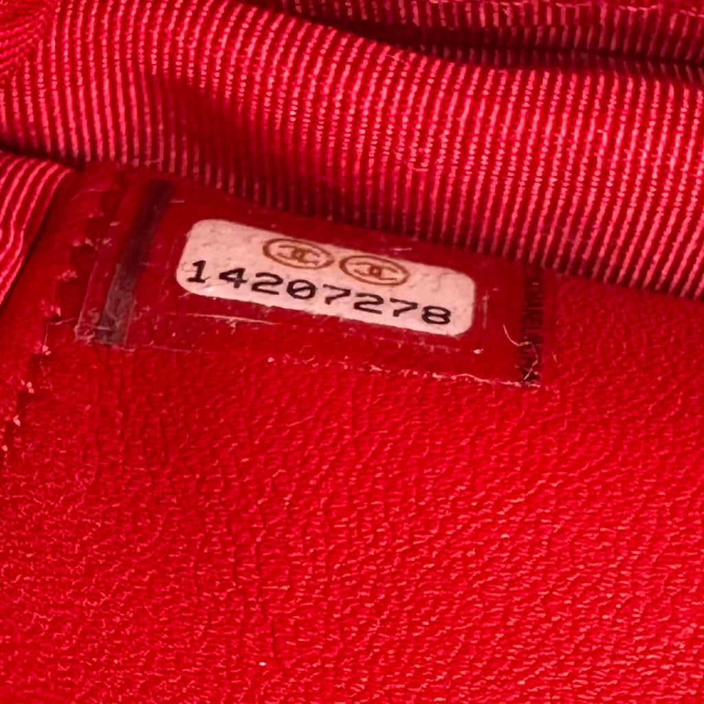 Red Quilted Patent Leather Classic WOC Clutch Bag twins