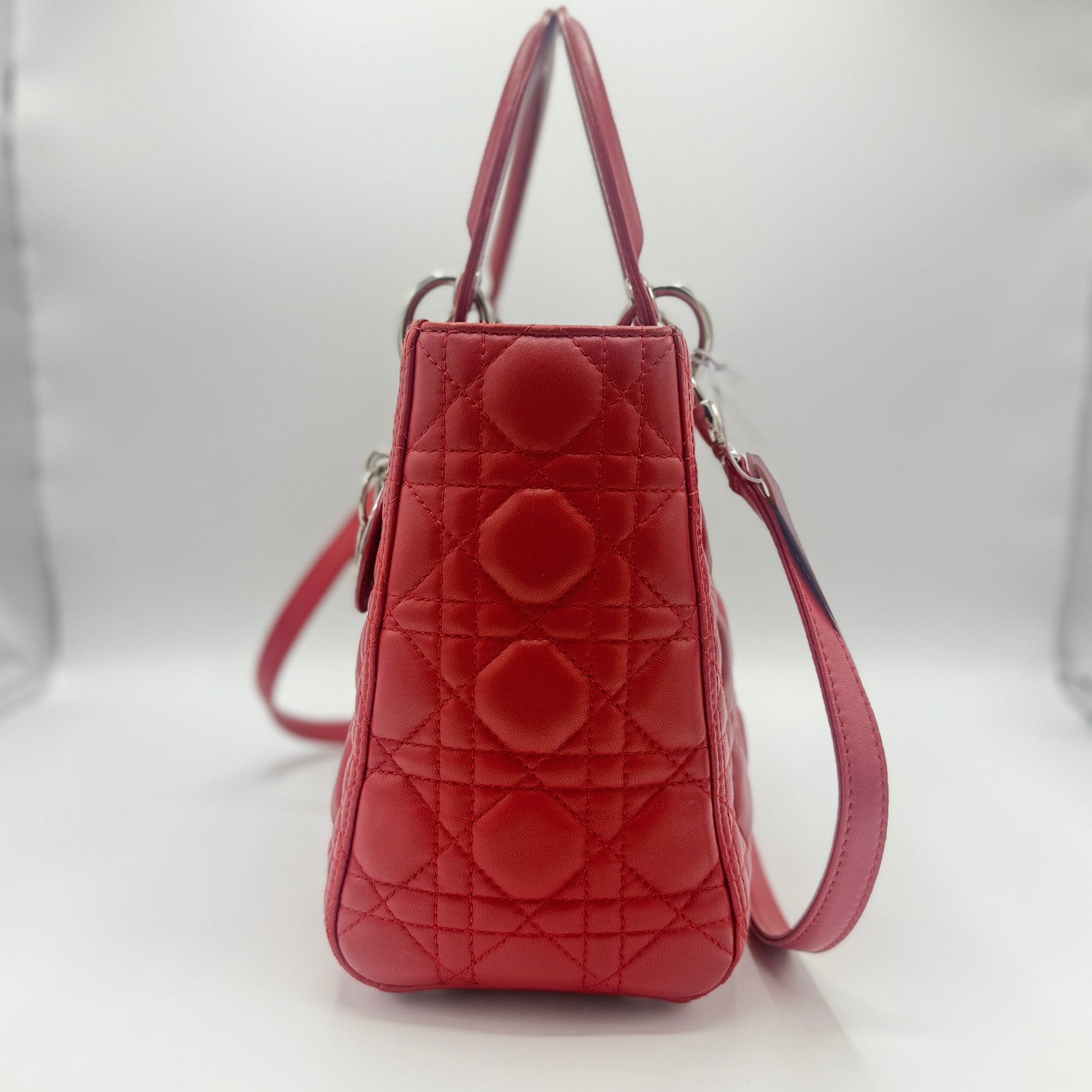 Lady Dior Bag Cannage Quilt Lambskin Medium