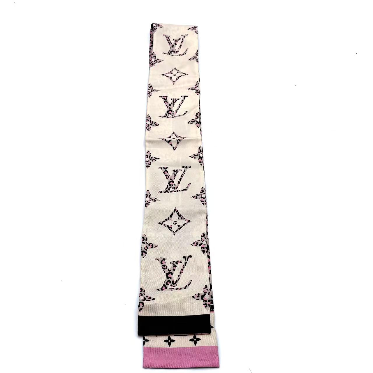 Silk Monogram Wild At Heart Bandeau Cream