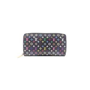 Takashi Murakami Black Monogram Multicore Zippy Continental