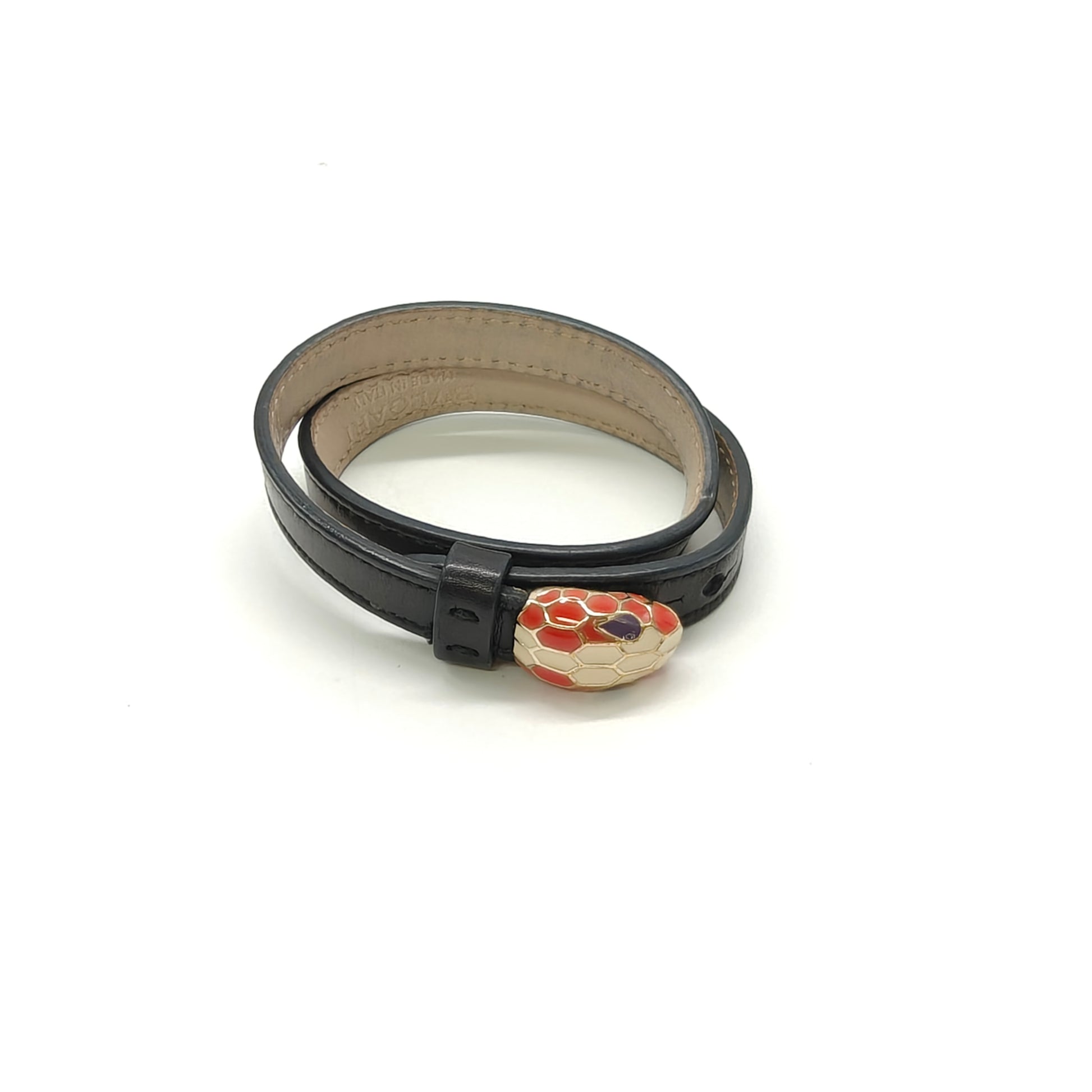 Bvlgari Serpenti Forever Leather Double Tour Bracelet twins LDJ5078