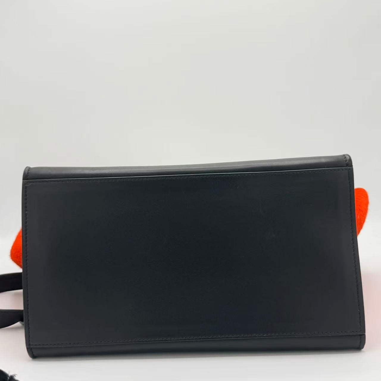 Multicolor Calf Hair and Leather Medium Trapeze Top Handle Bag