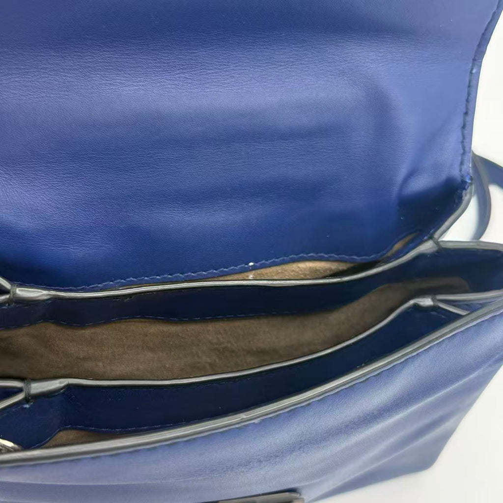 Intrecciato Trimmed Mini Piazza Top Handle Bag