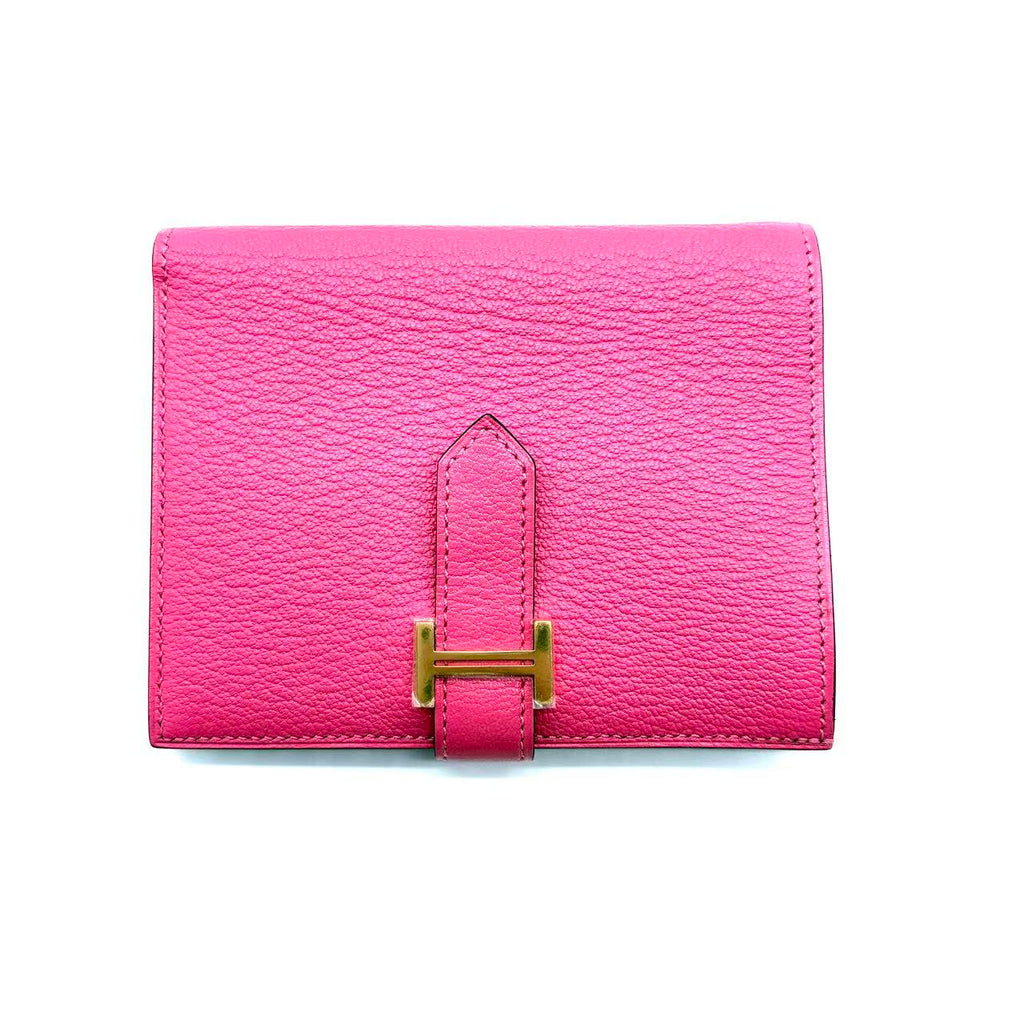 Rose Lipstick Evercolor Leather Bearn Card Holder