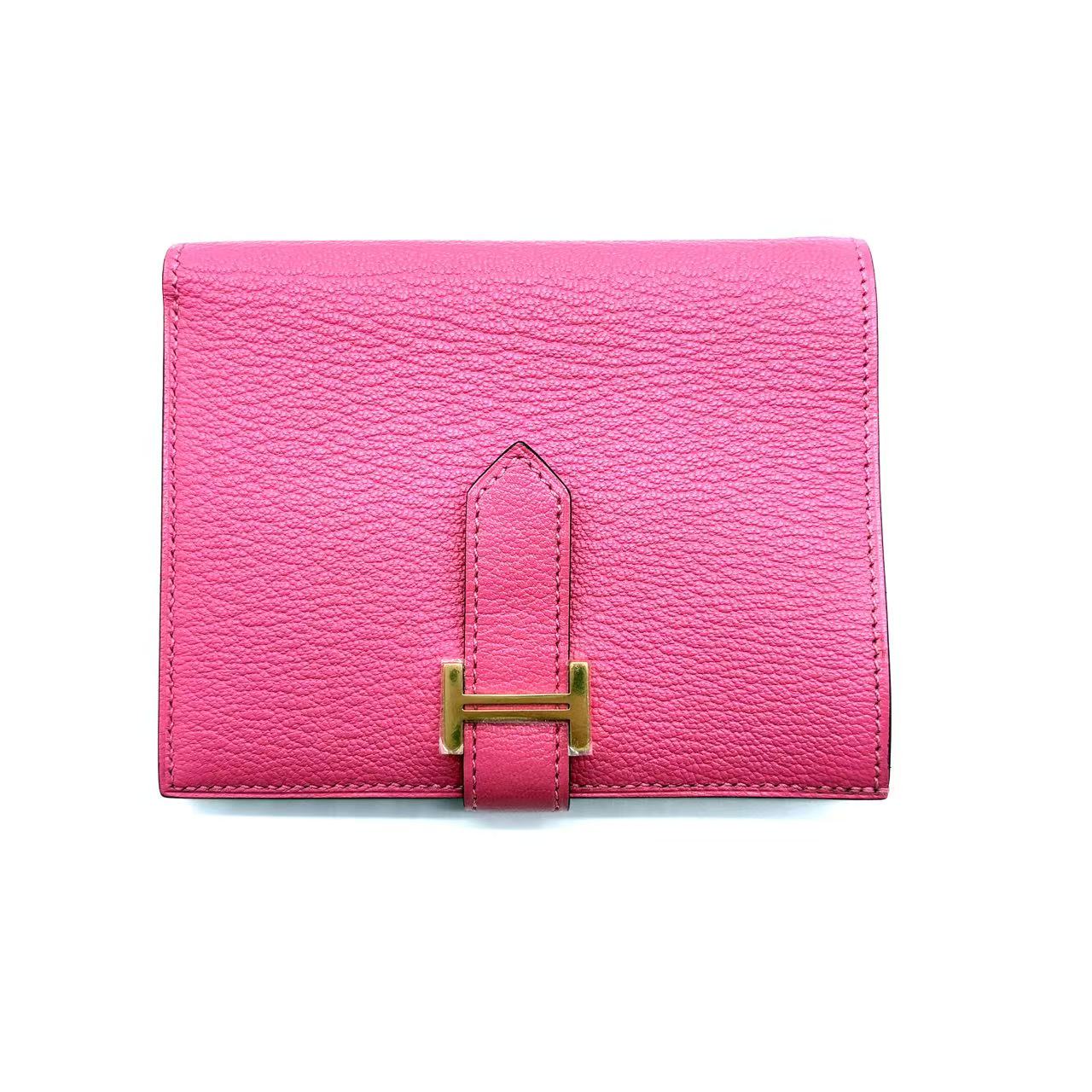 Rose Lipstick Evercolor Leather Bearn Card Holder