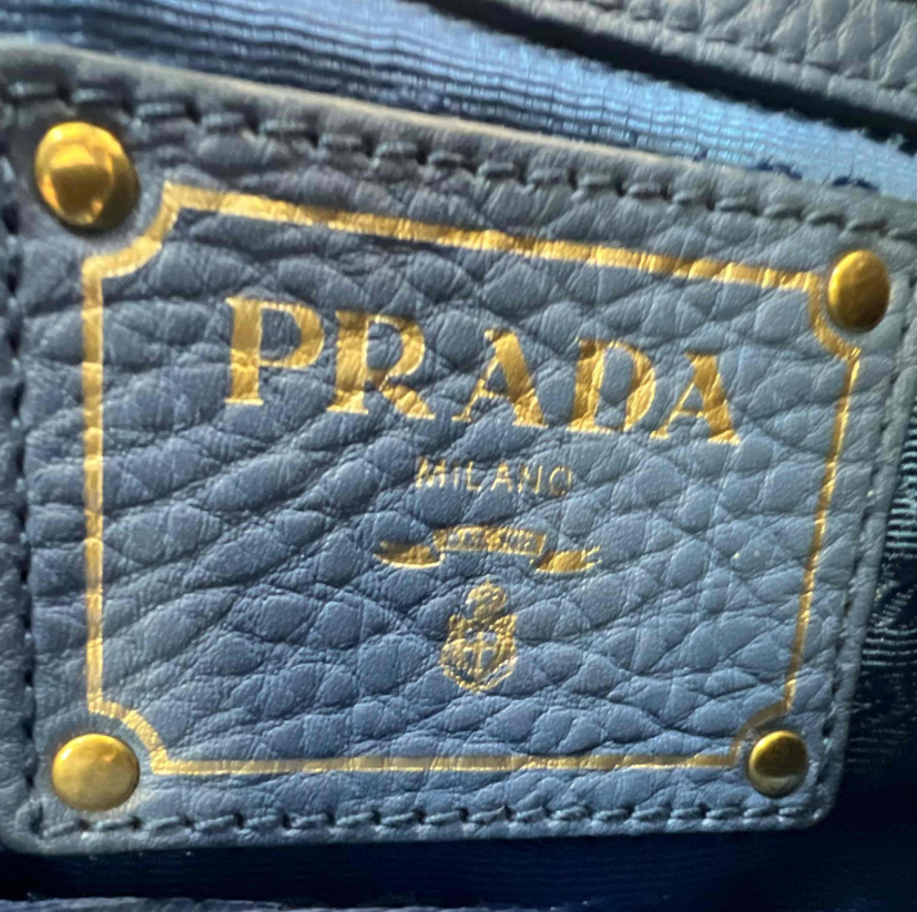 Prada Vitello Daino Hobo Cobalto B24648