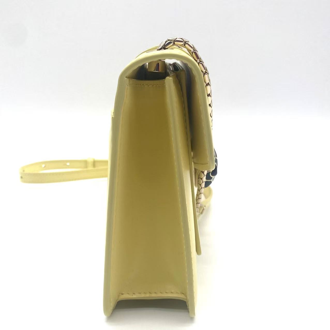 Calfskin Serpenti Forever Shoulder Bag Yellow