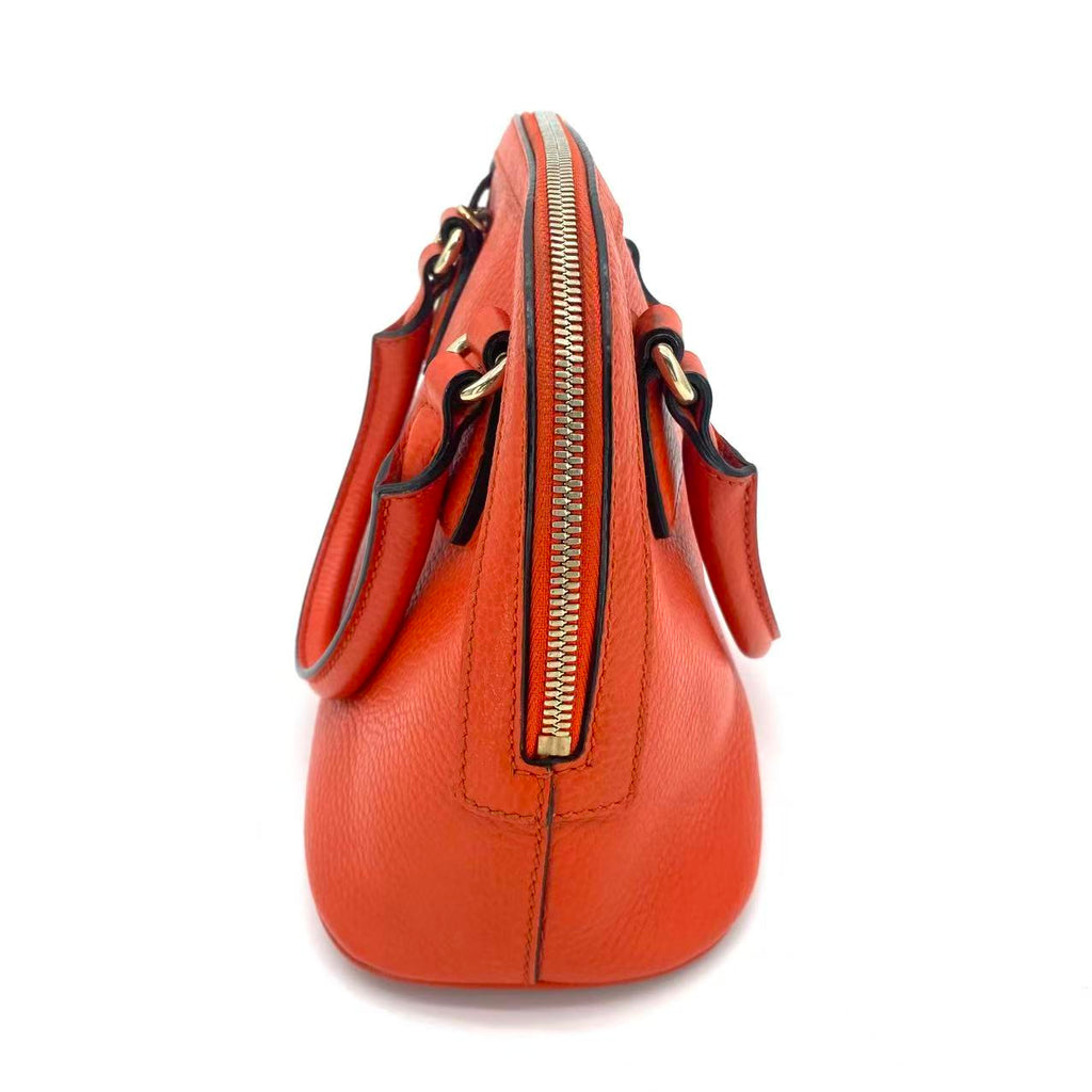 Mini Leather GG Charm Dome satchel