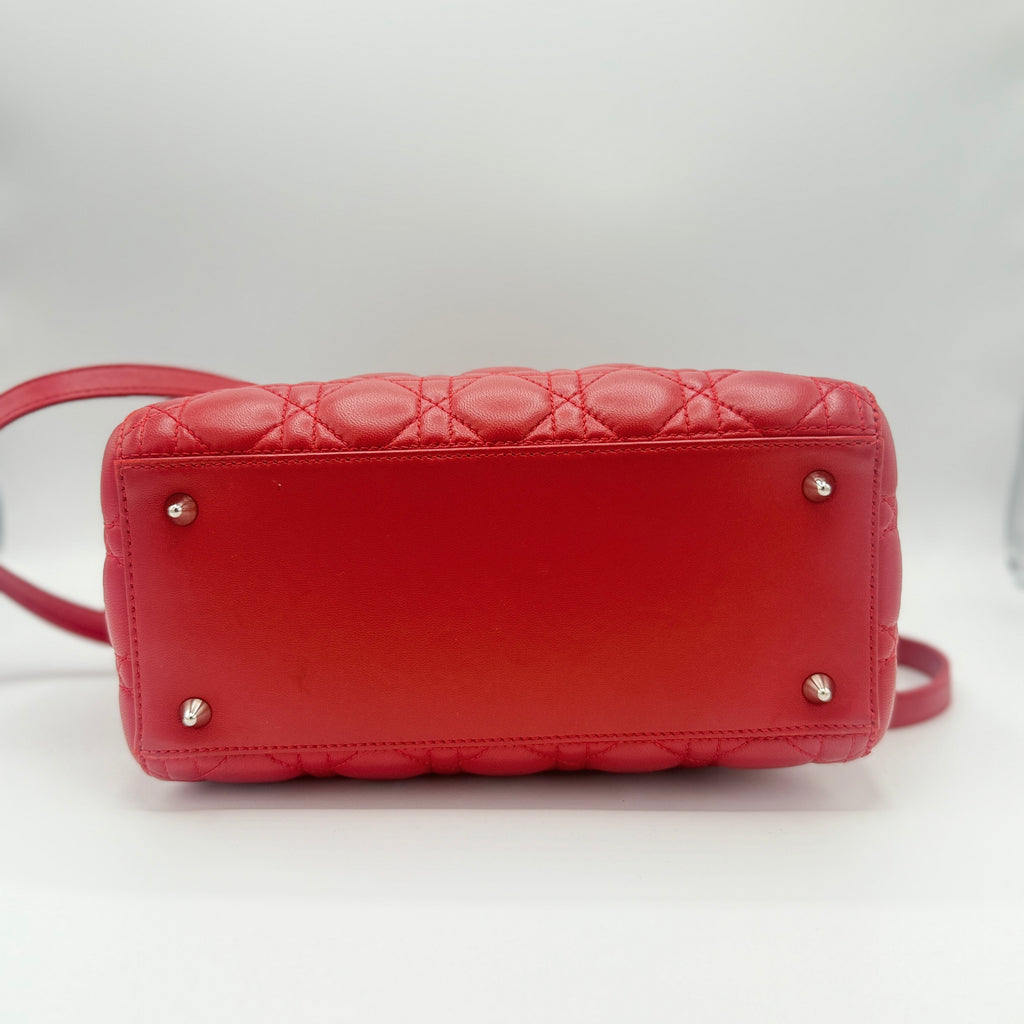 Lady Dior Bag Cannage Quilt Lambskin Medium