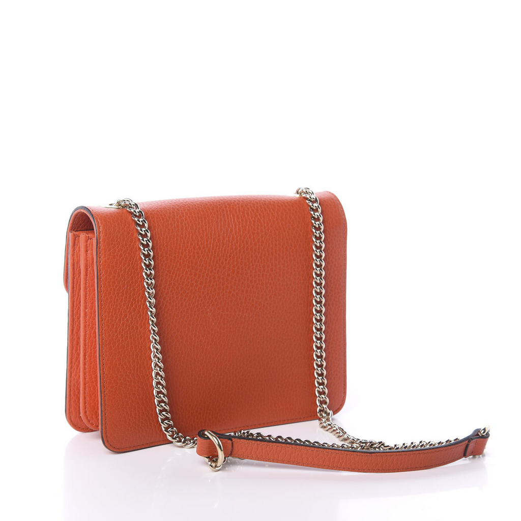 Interlocking Shoulder Bag Leather Small Twins