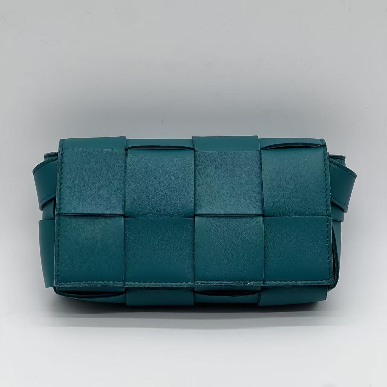 Cassette leather Handbag Blue