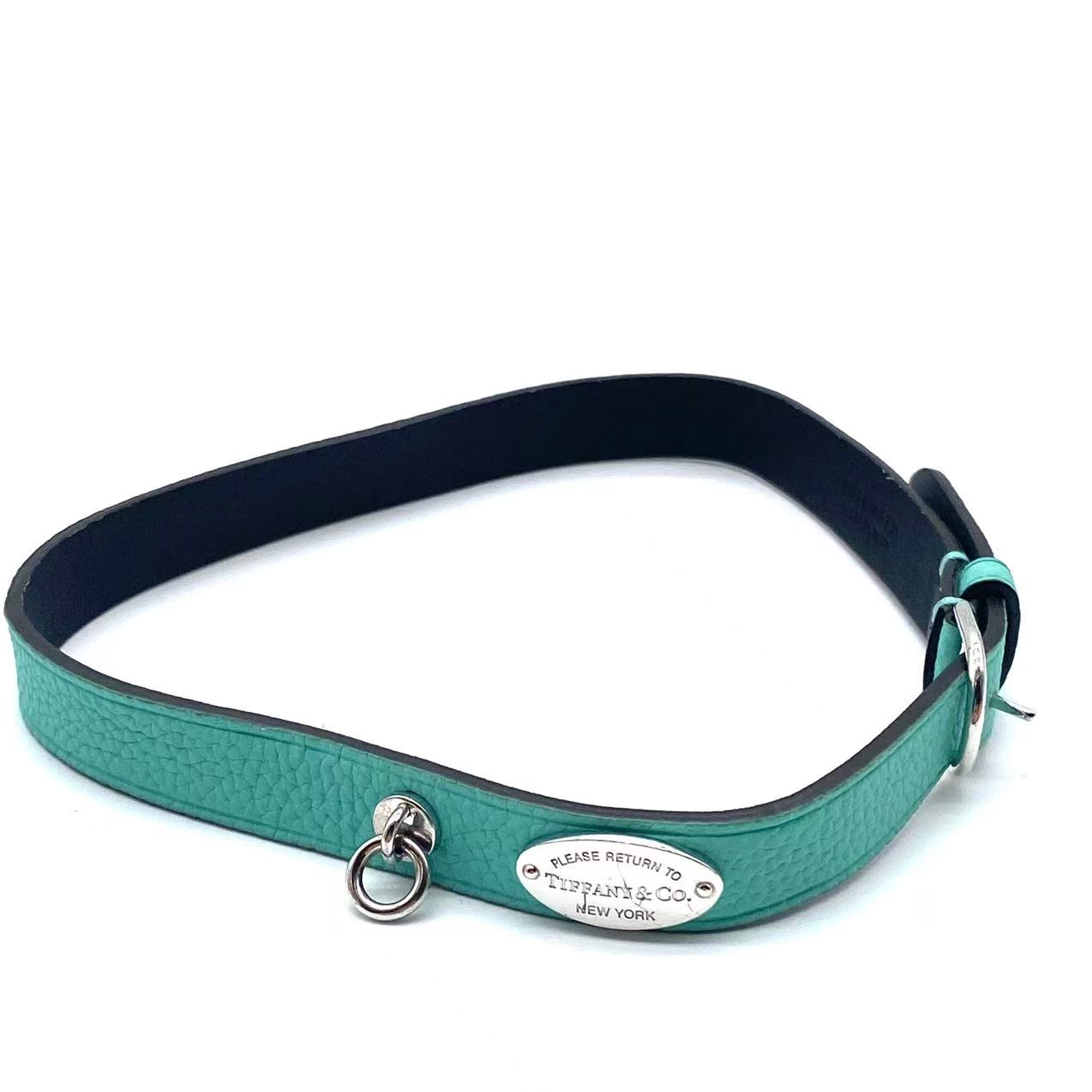 Blue Leather Double Wrap Bracelet