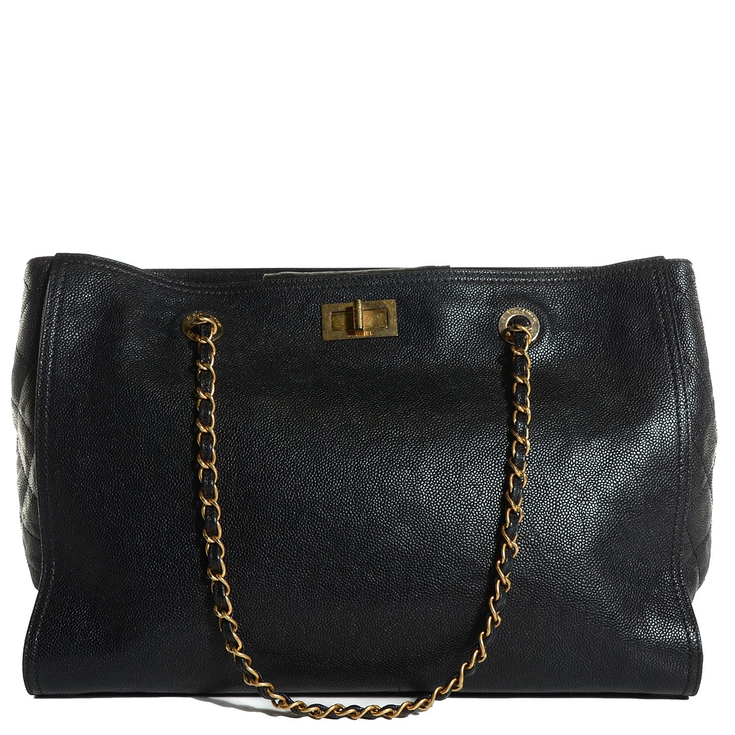 Caviar Large Edy Reissue Tote Black - twins