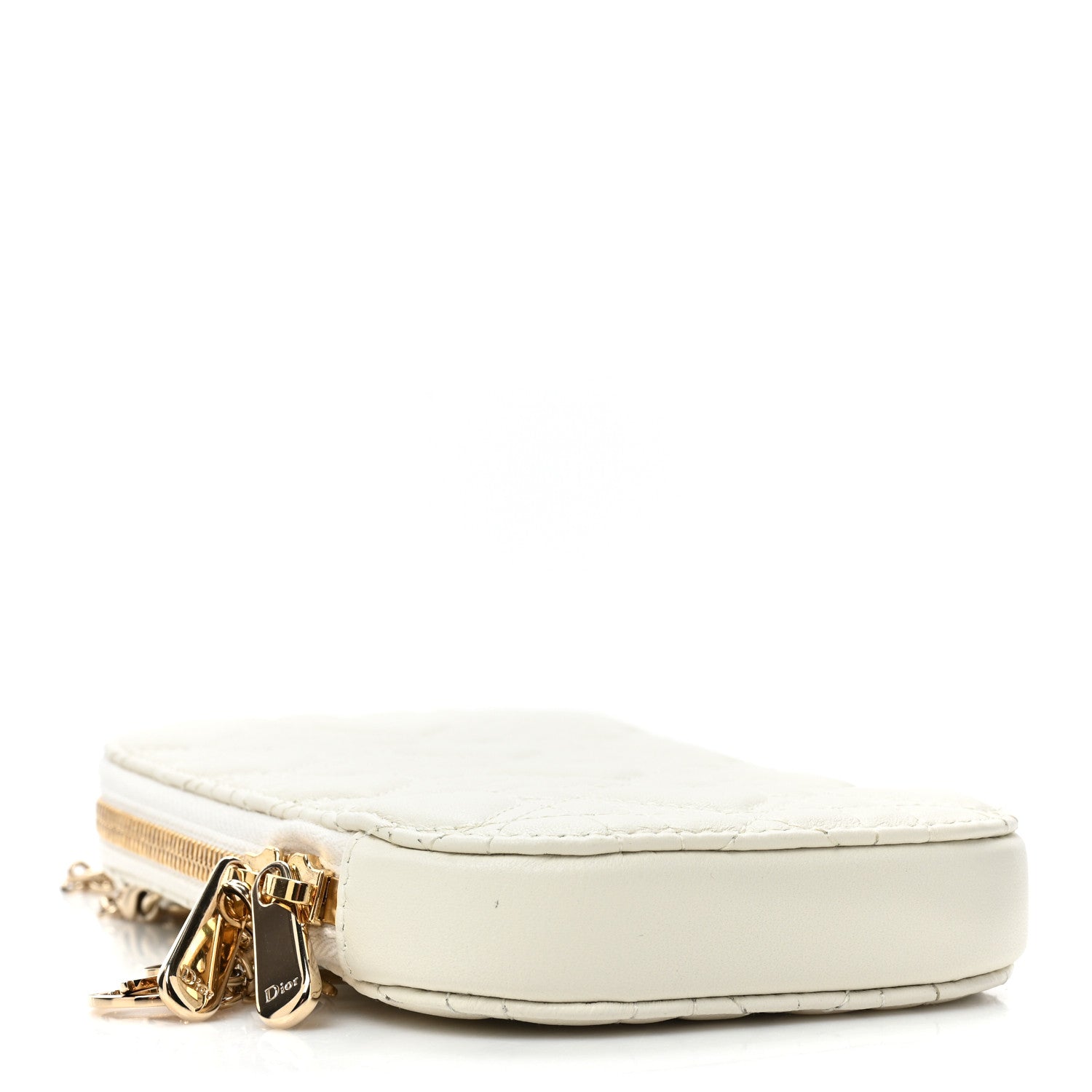 Lambskin Cannage Dioramour Lady Dior Phone Holder Latte twins