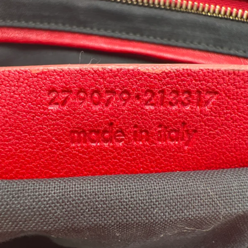 Red Calfskin Leather Small Cabas ChYc Bag B24061