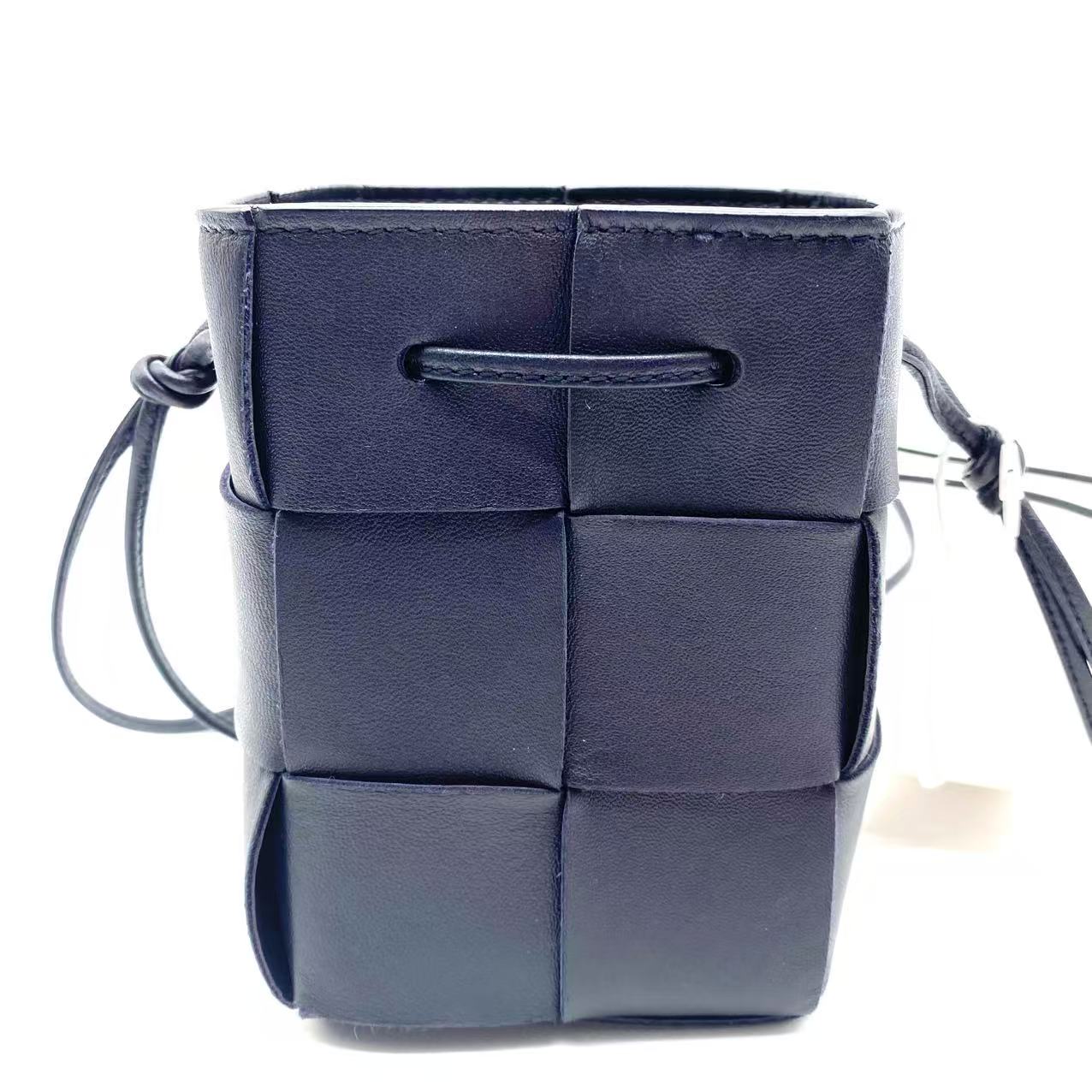 Cassette Phone Holder Maxi Intrecciato Leather crossbody bag
