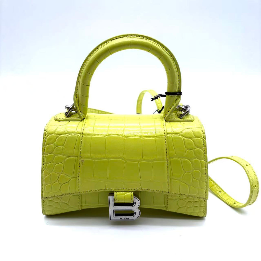 Hourglass Top Handle Bag Leather XS