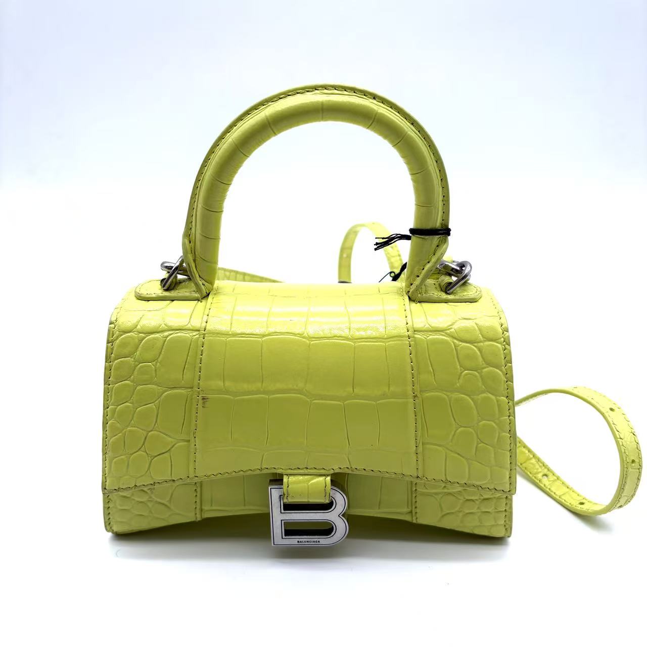 Hourglass Top Handle Bag Leather XS