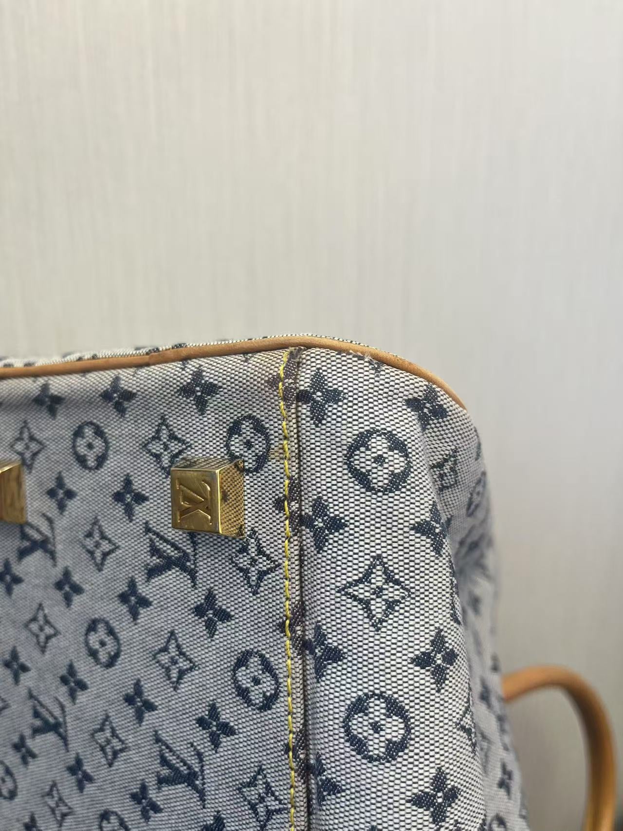 Blue Mini Denim Monogram Marie - twins