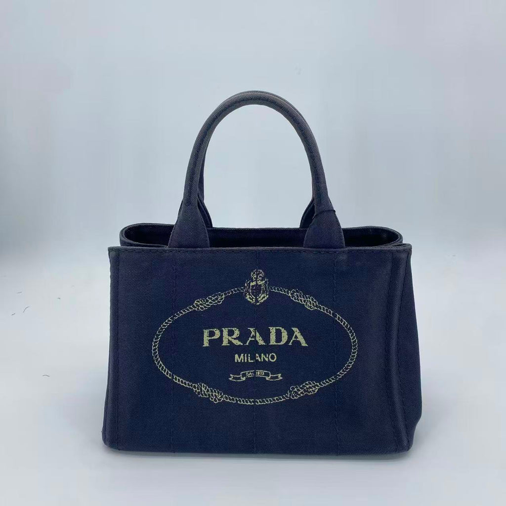 Canapa Denim Tote Bag Dark Blue