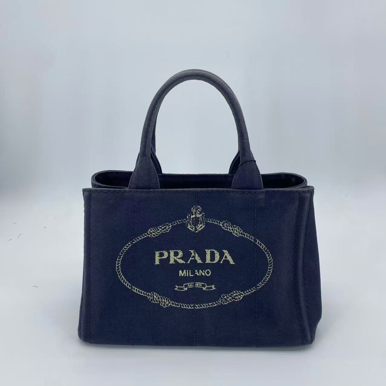 Canapa Denim Tote Bag Dark Blue