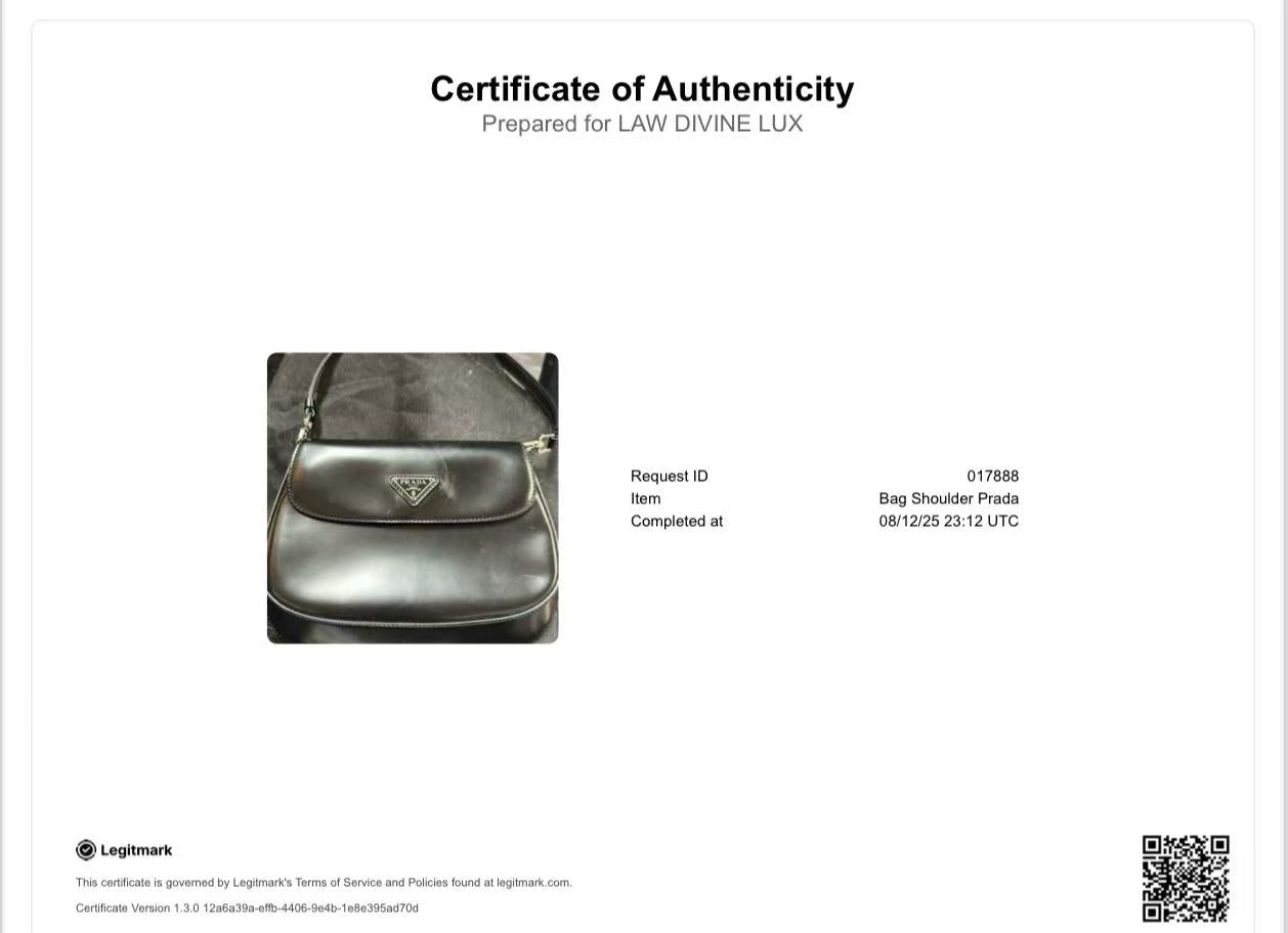 Prada Cleo Flap Shoulder Bag Spazzolato Leather Small