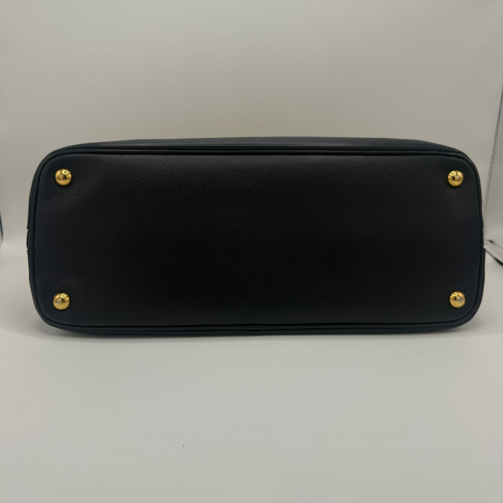 Bicolor Medium Saffiano Lux Promenade Handle Bag