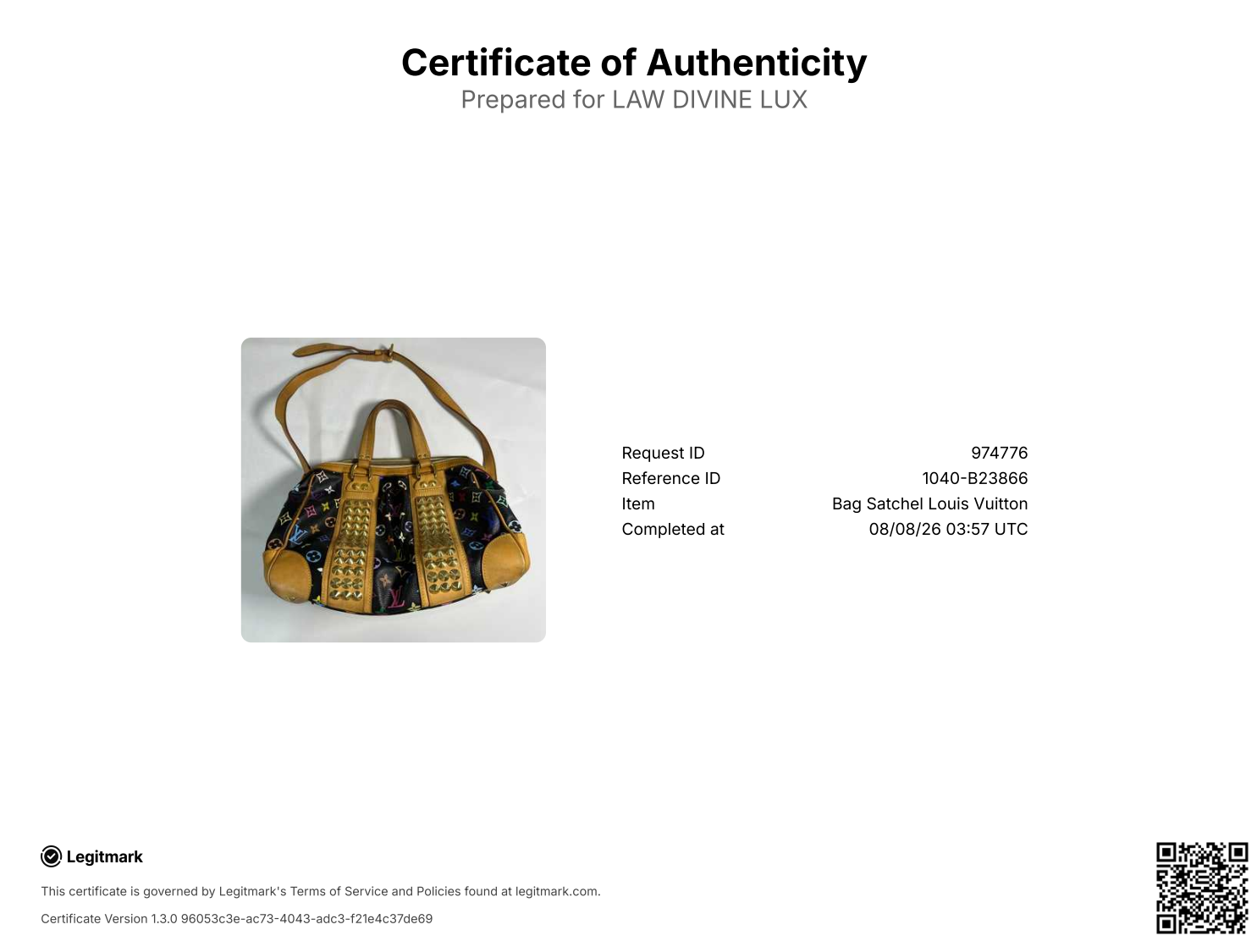 Courtney Bag Monogram Multicolor MM Twins B23866