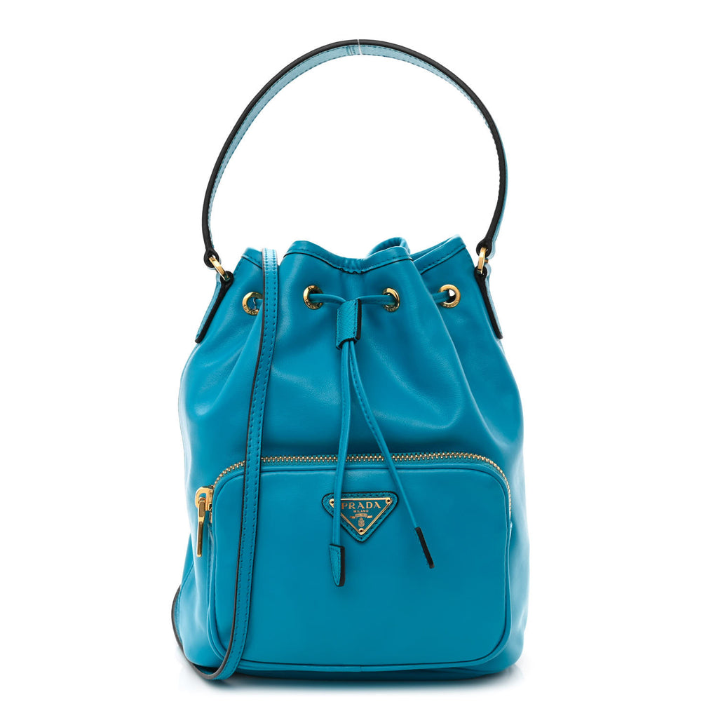 Light Calf Mini Bucket Crossbody Bag Voyage twins