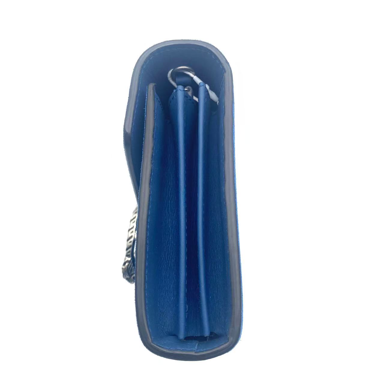 Blue Suede Dionysus Mini Wallet on Chain