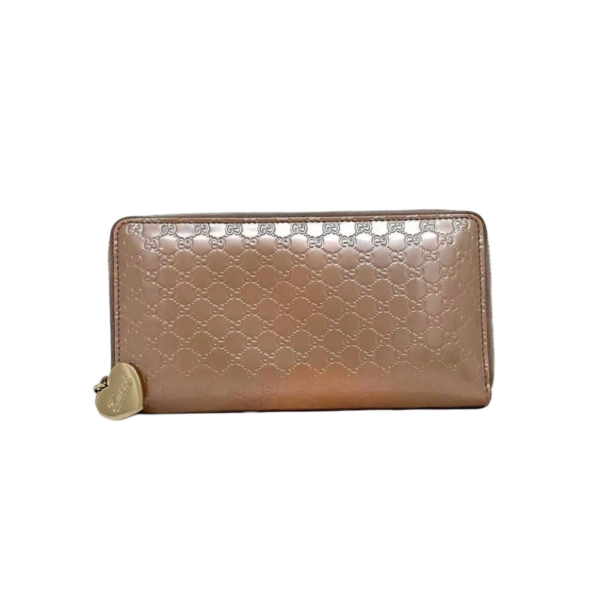 Gucci Metallic Microguccissima zip-around long wallet W21809