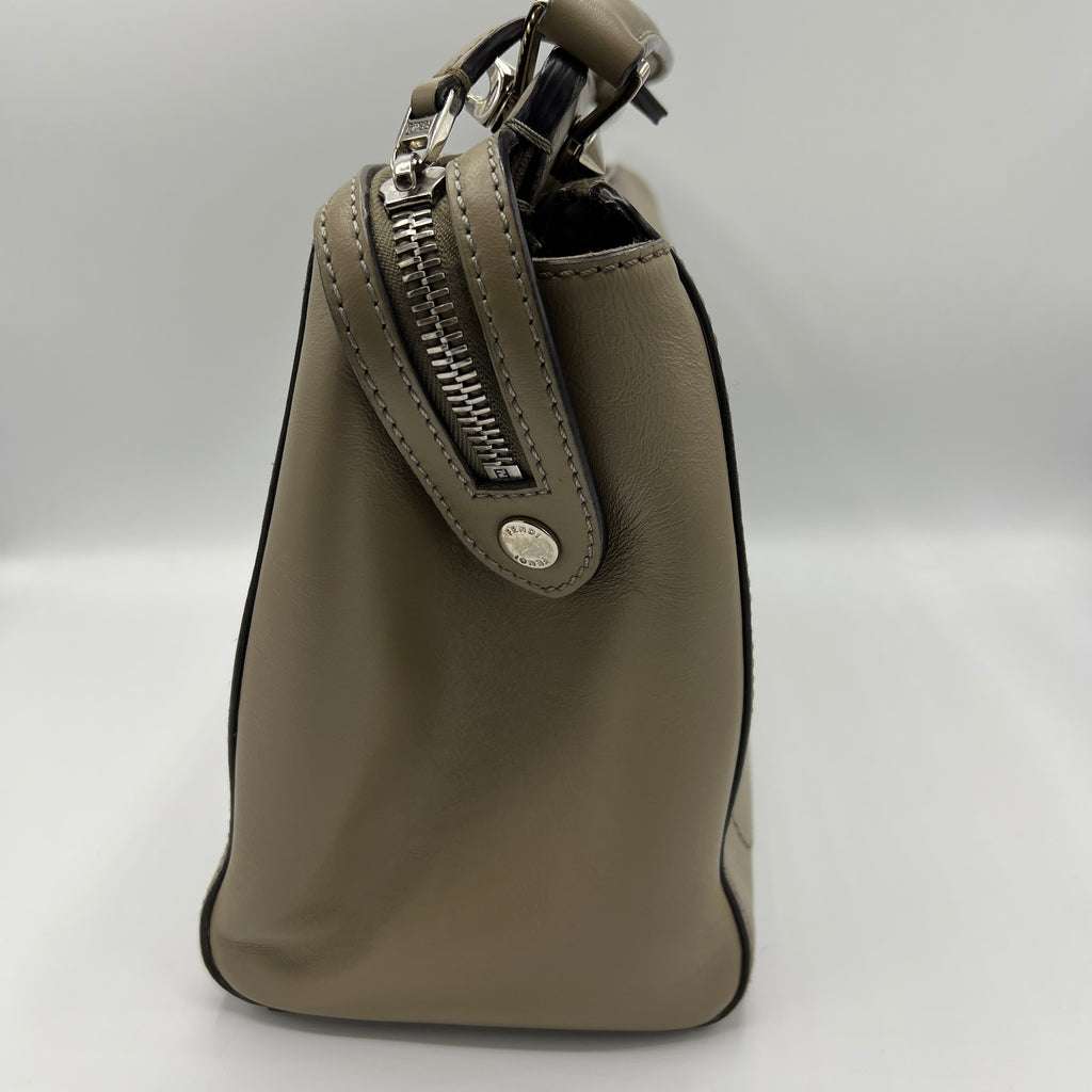 Leather Dotcom Medium Handbag