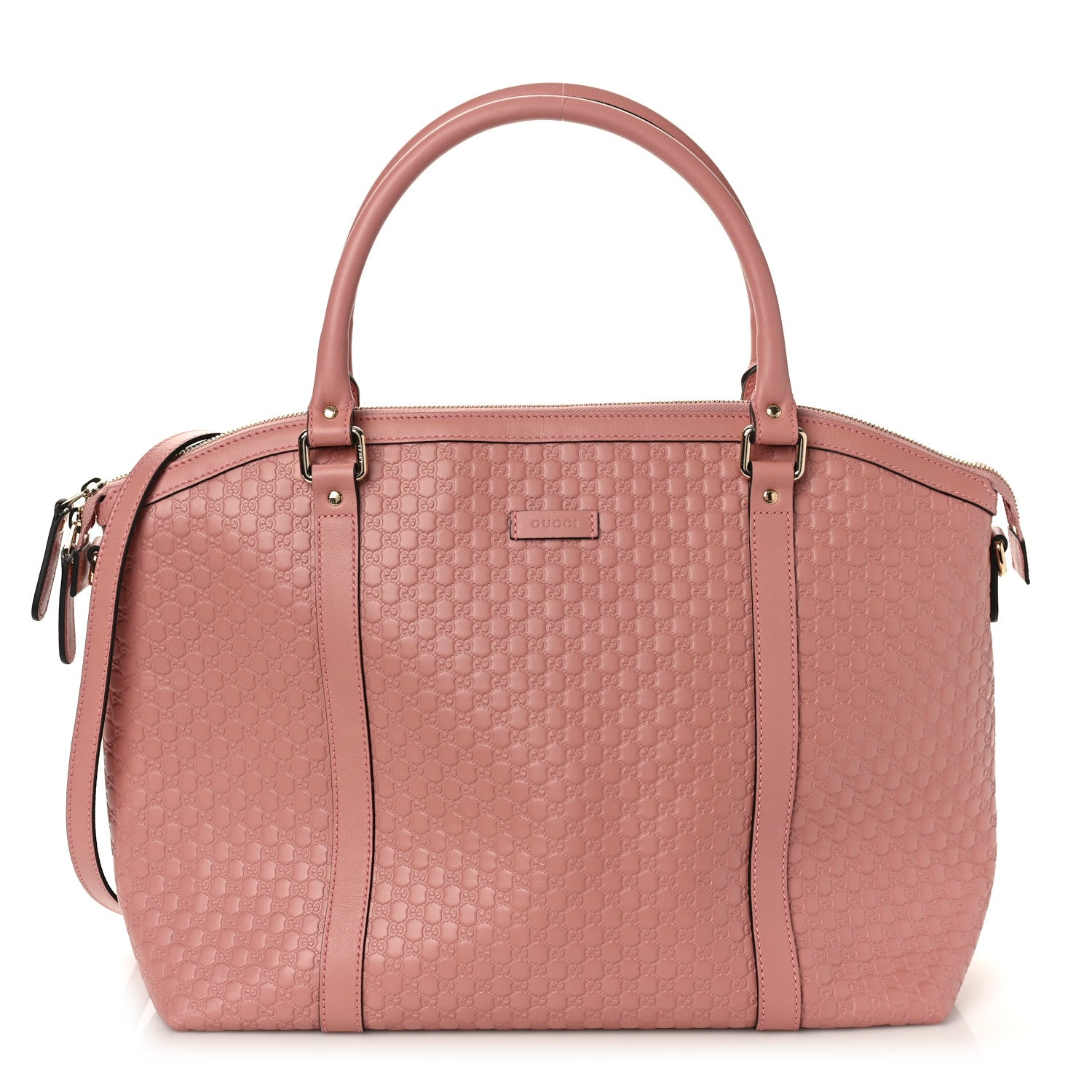 Soft Microguccissima Large Dome Satchel Soft Pink twins