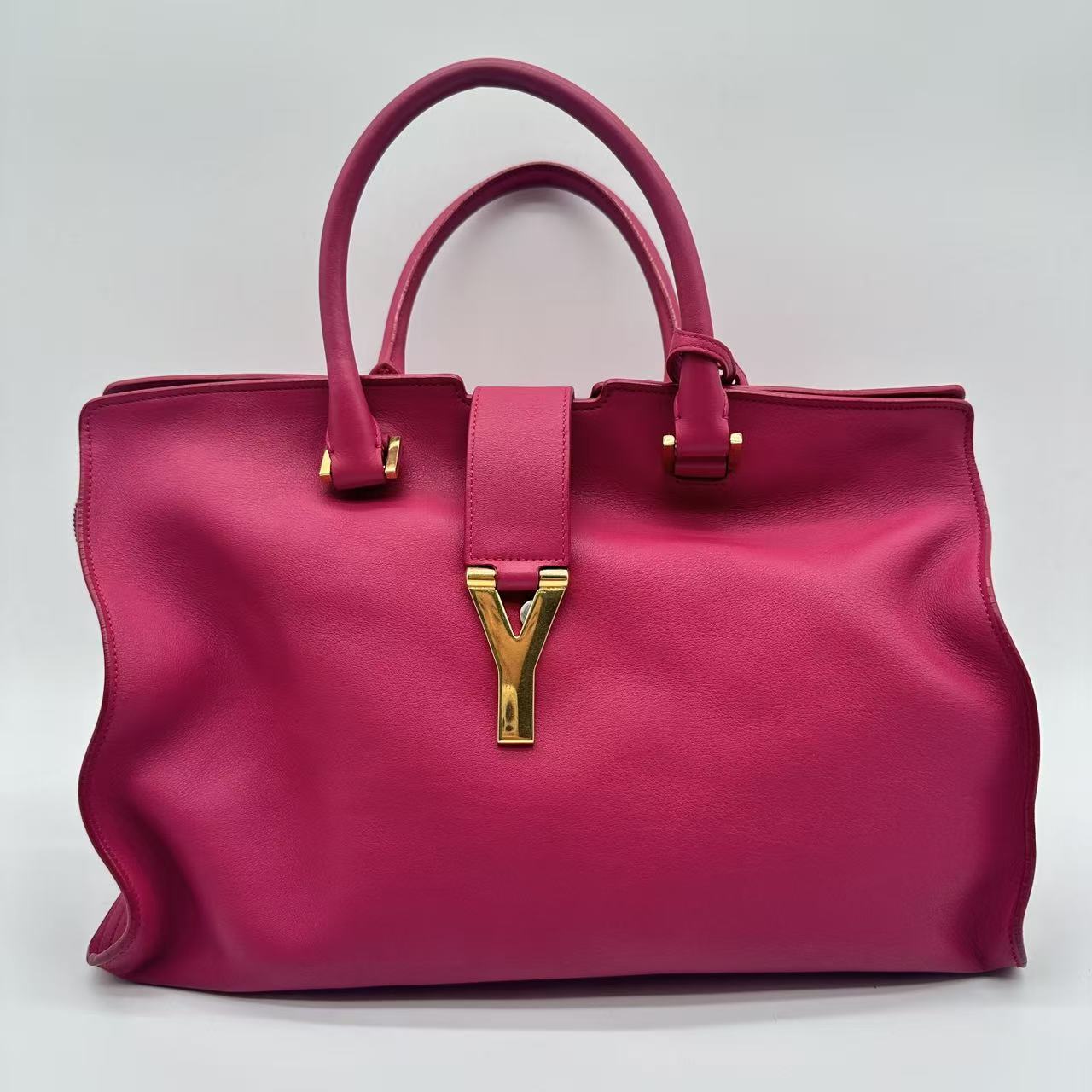 Leather Y Cabas Small