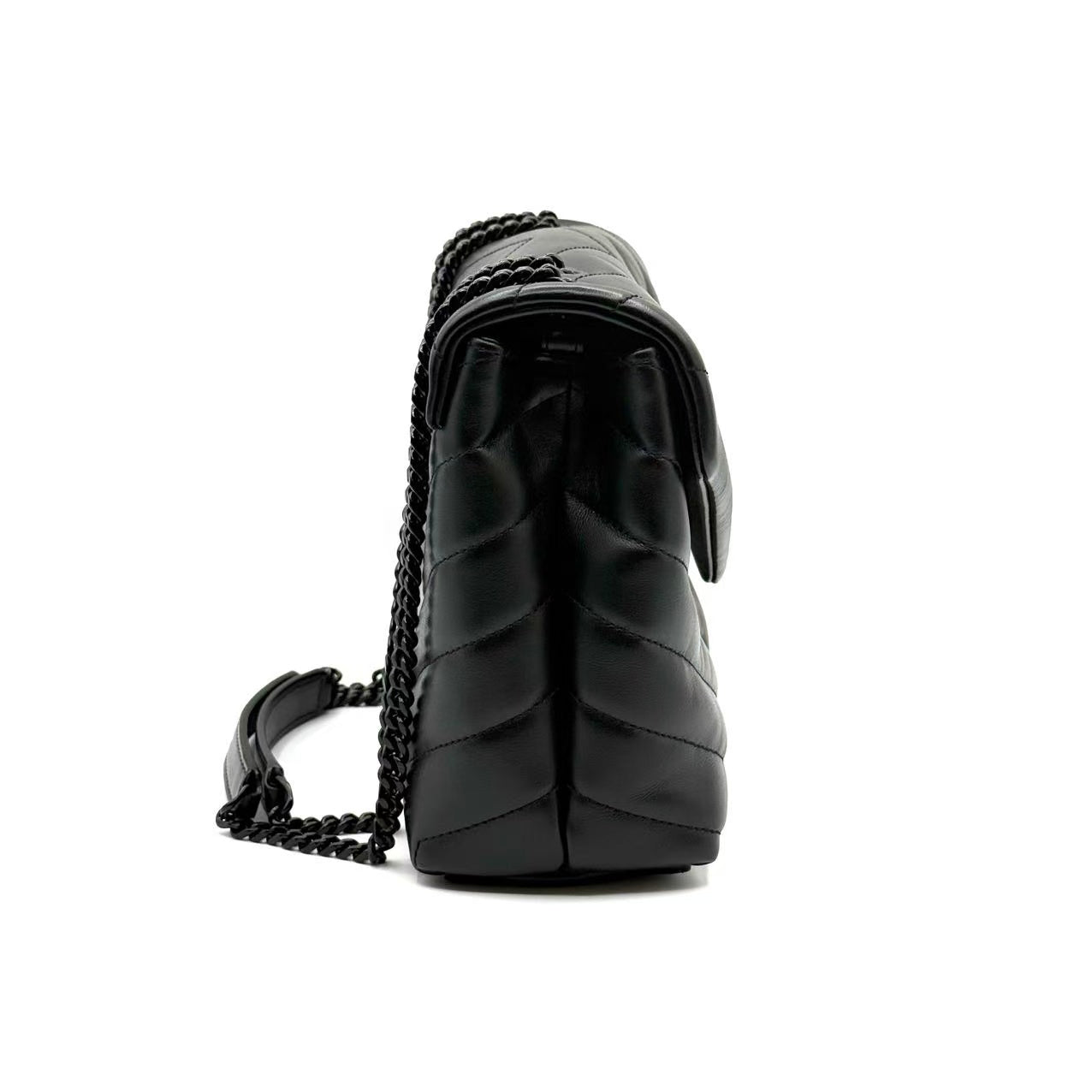 Loulou Shoulder Bag Matelasse Chevron Leather