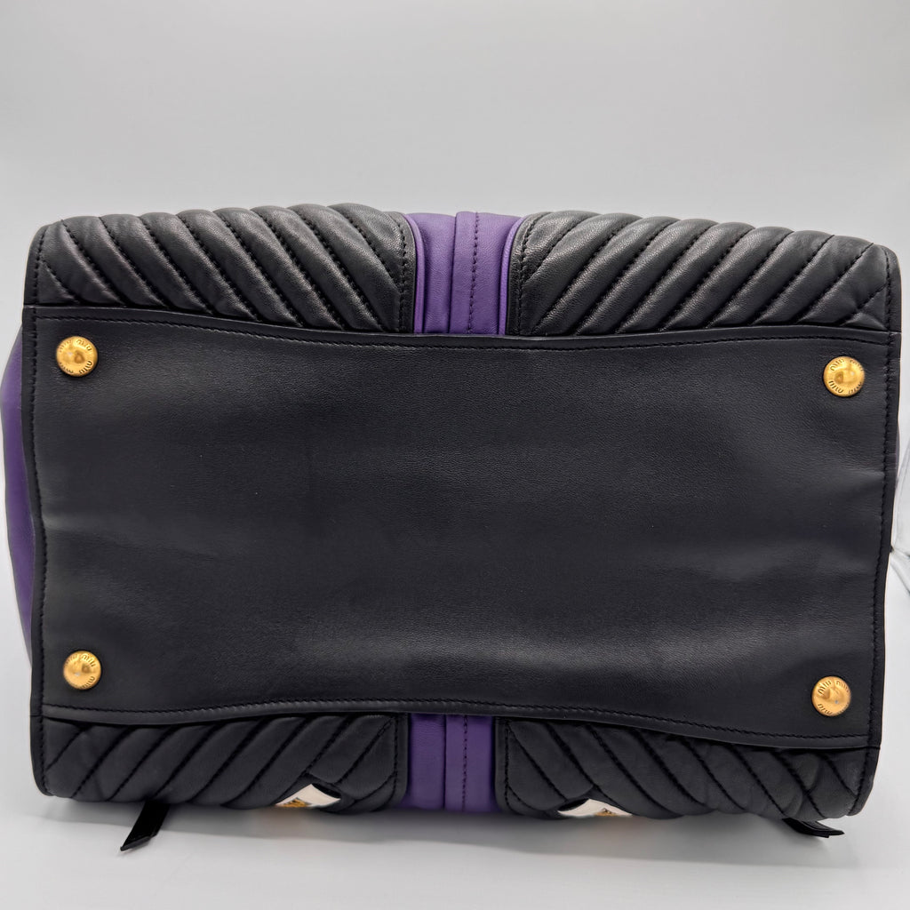 Miu Miu Nappa Biker Satchel