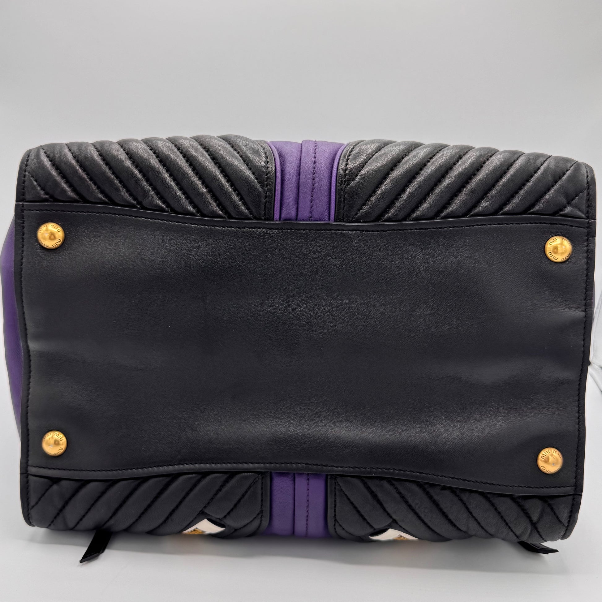 Miu Miu Nappa Biker Satchel