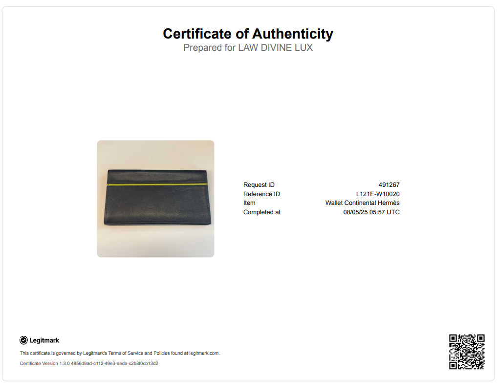 Hermes Citizen Twill Long Wallet