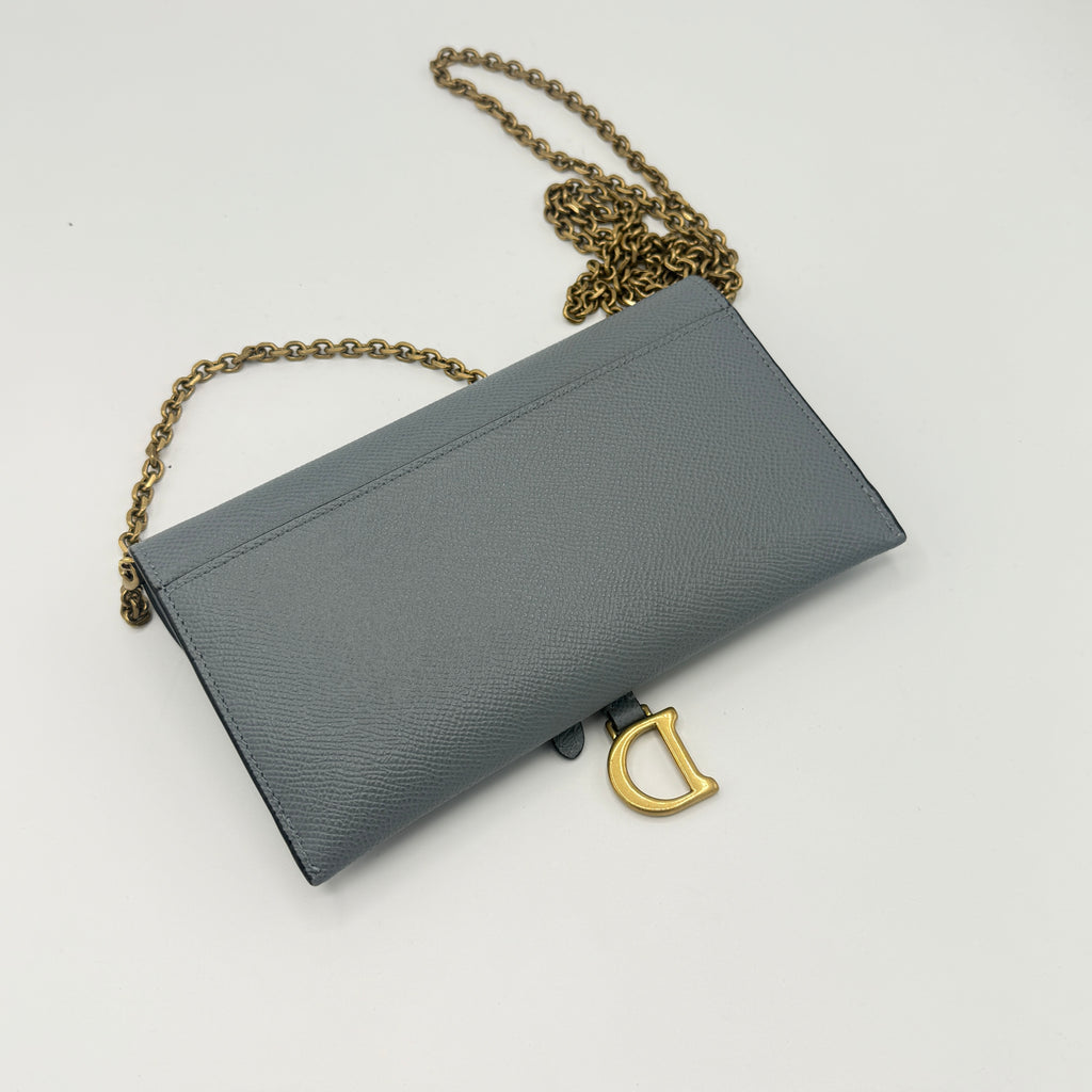 Saddle Chain Wallet Leather