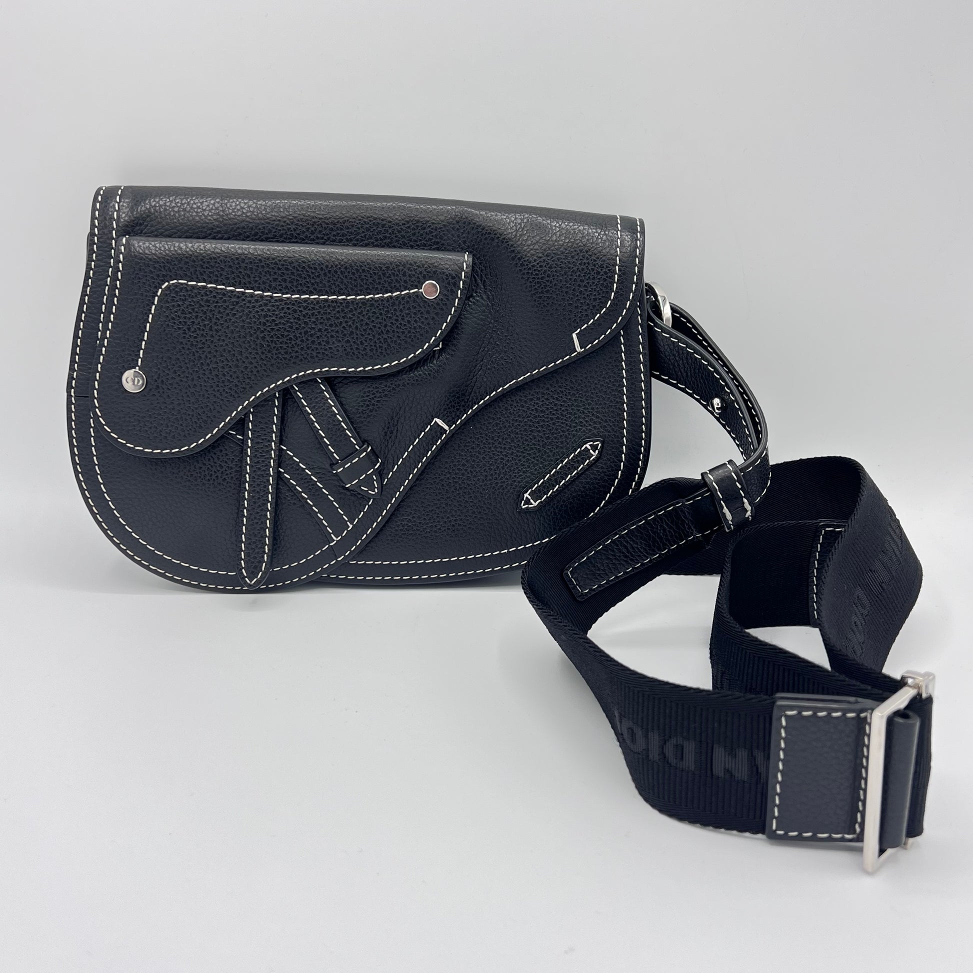 Leather Saddle Messenger Bag