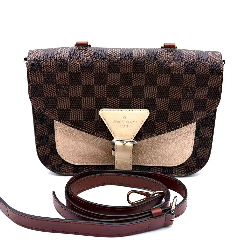 Beaumarchais Handbag Damier with Leather LDM-1687