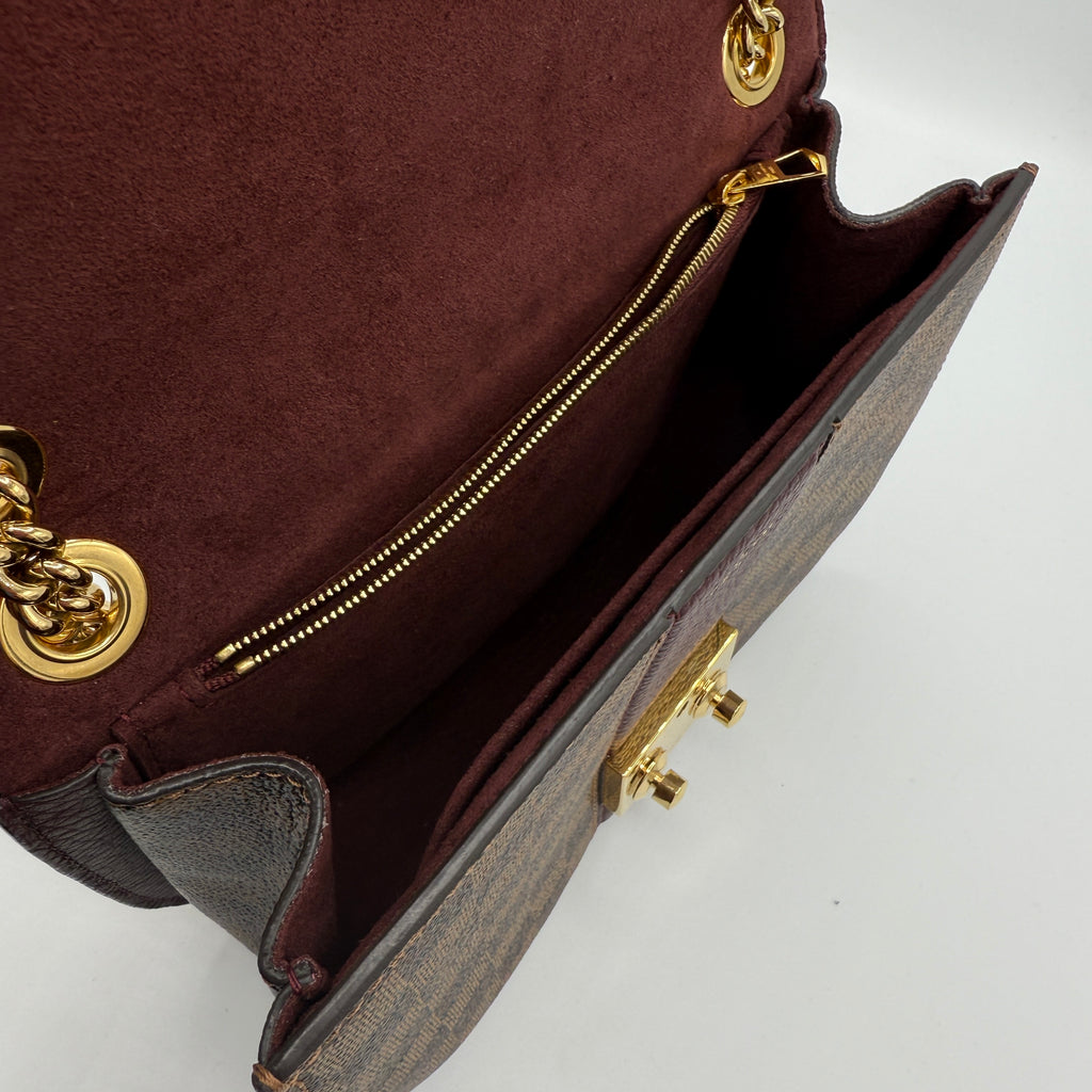 Wight Handbag Damier with Leather