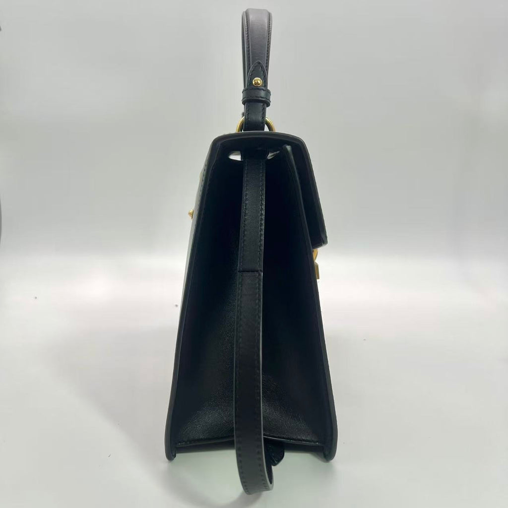 Sylvie Top Handle Bag Leather Medium twins