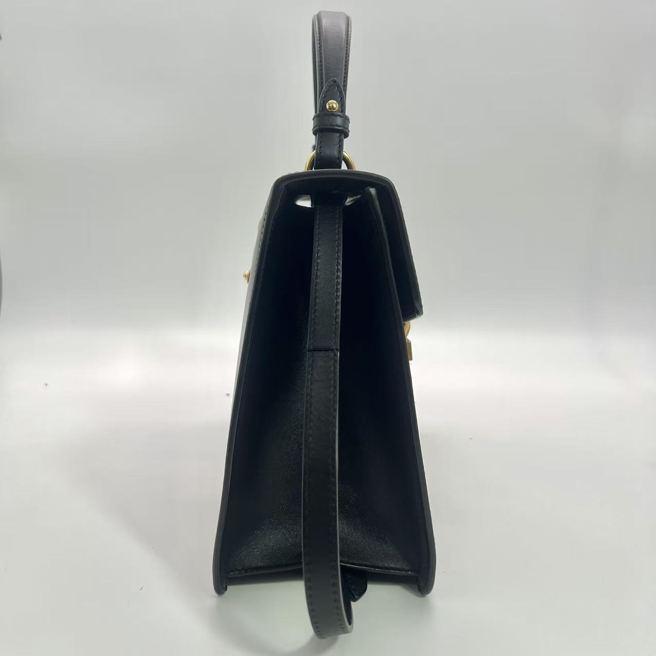 Sylvie Top Handle Bag Leather Medium twins