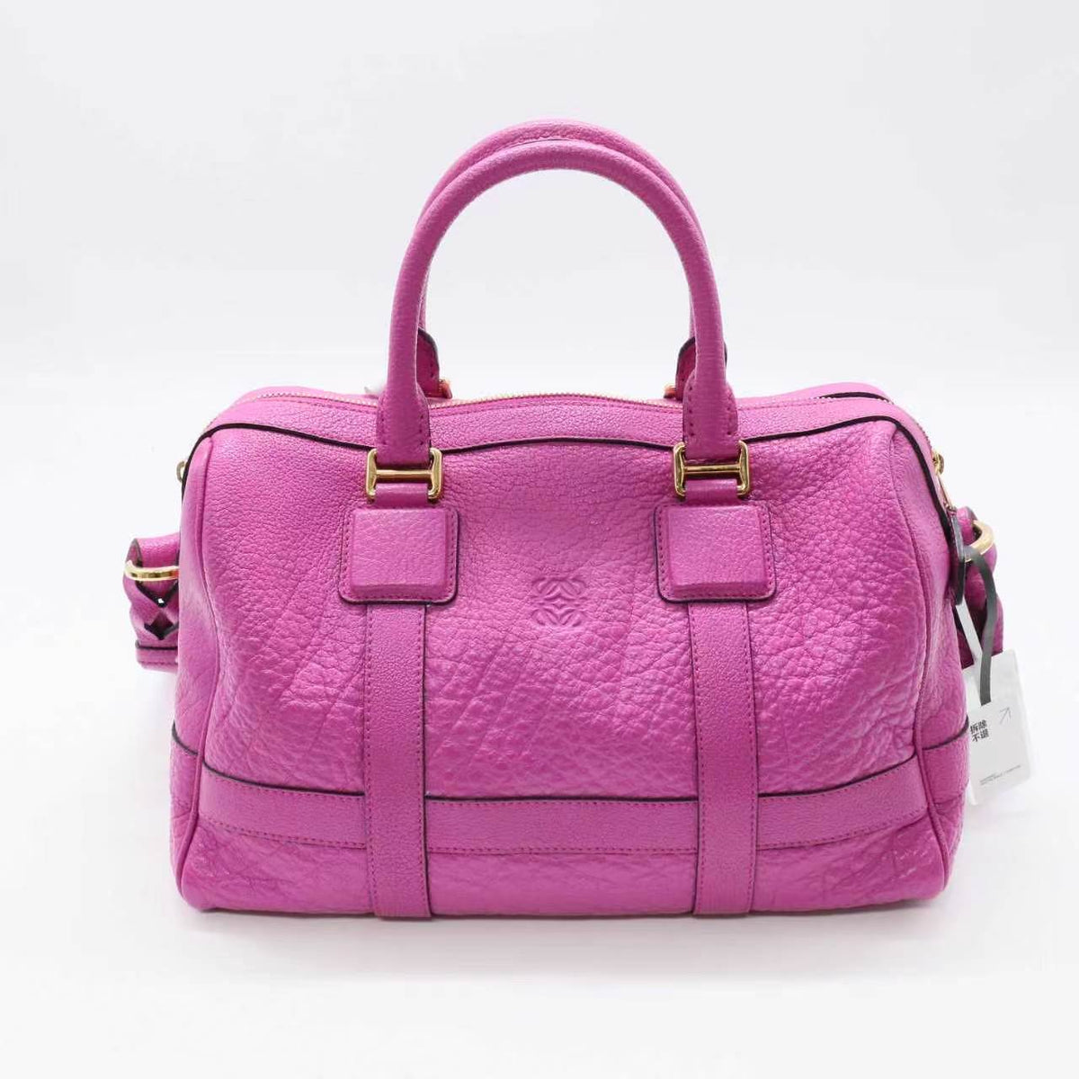 Loewe Goatskin Paseo 30 Bag Bright Pink Twins B24318
