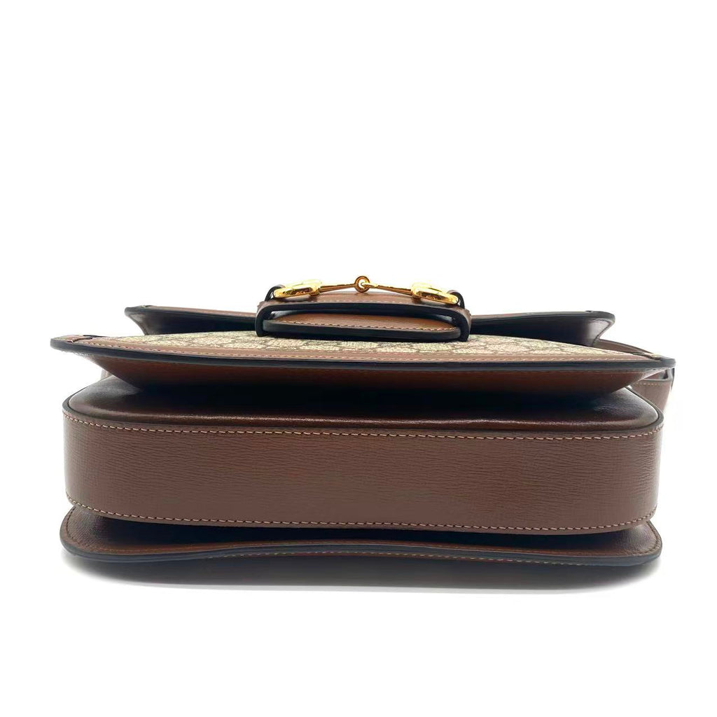GG Supreme brown Horsebit 1955 medium shoulder bag